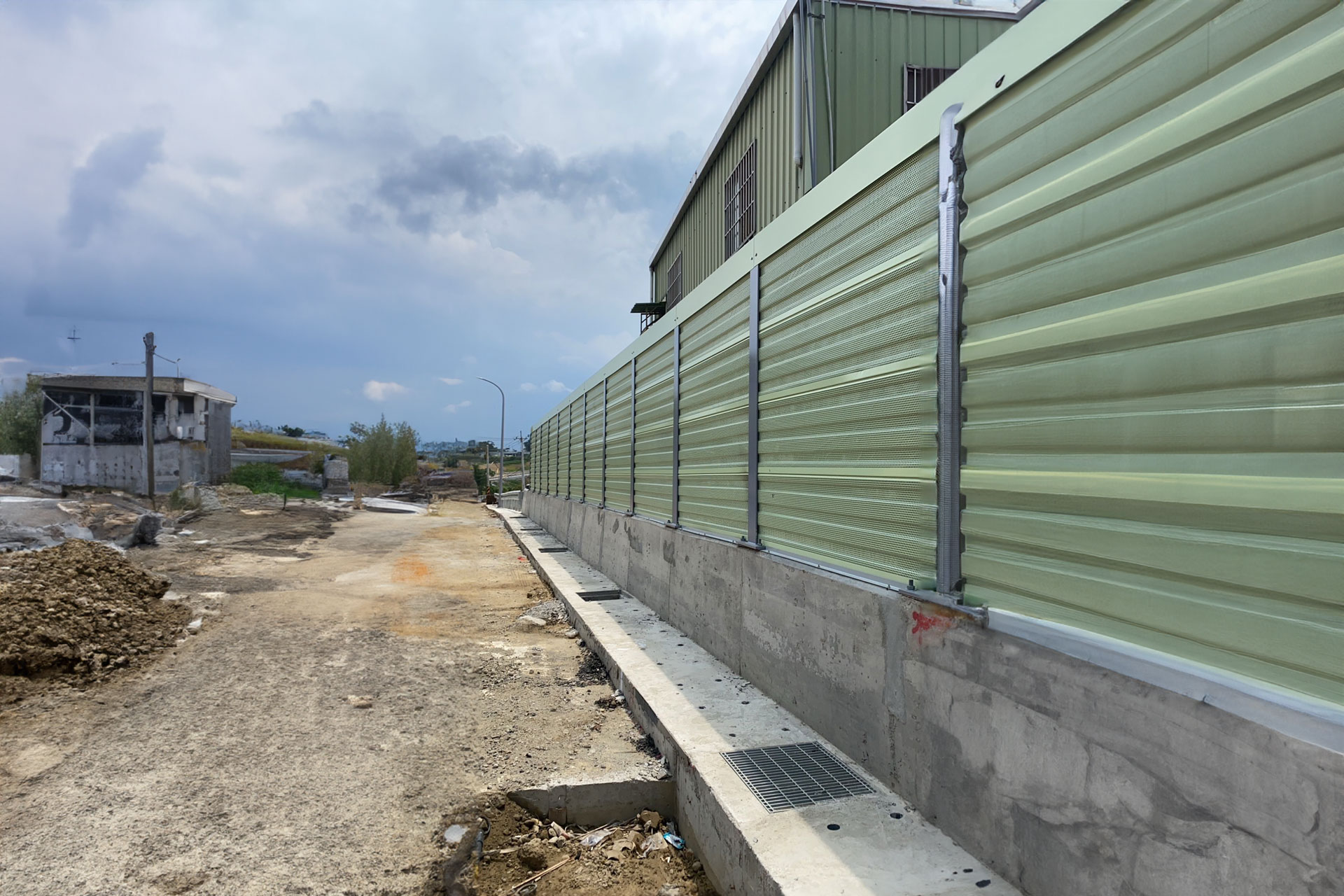 寶山竹13道路擴寬隔音牆