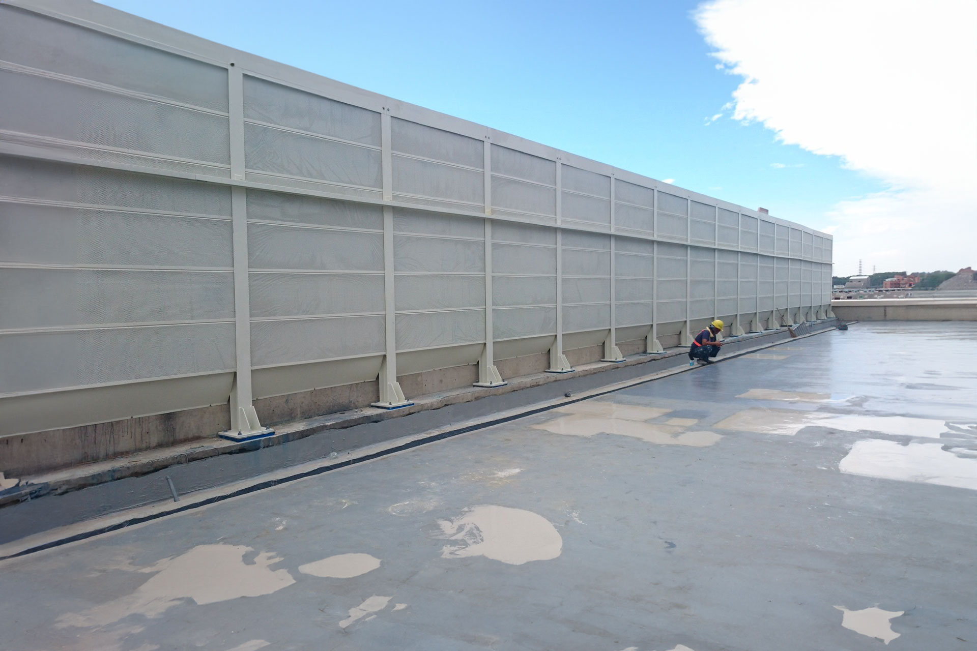 大溪英業達頂樓隔音牆